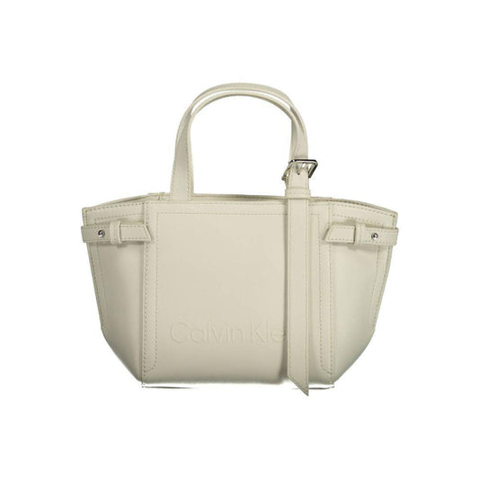 Calvin Klein White Polyester Handbag CA-14341