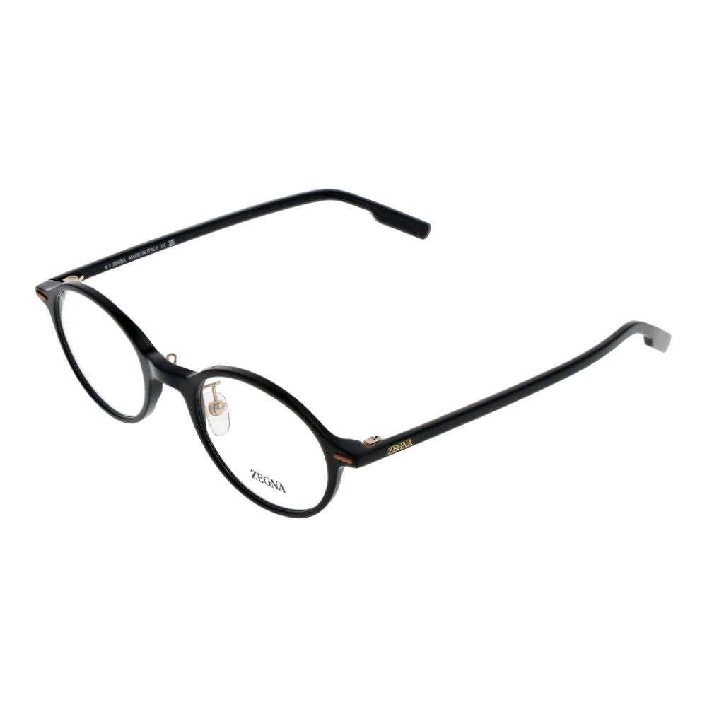 Ermenegildo Zegna Black Plastic Glasses (Frames)