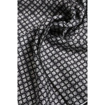 Dolce & Gabbana Black White Patterned Square Foulard Scarf MS7228