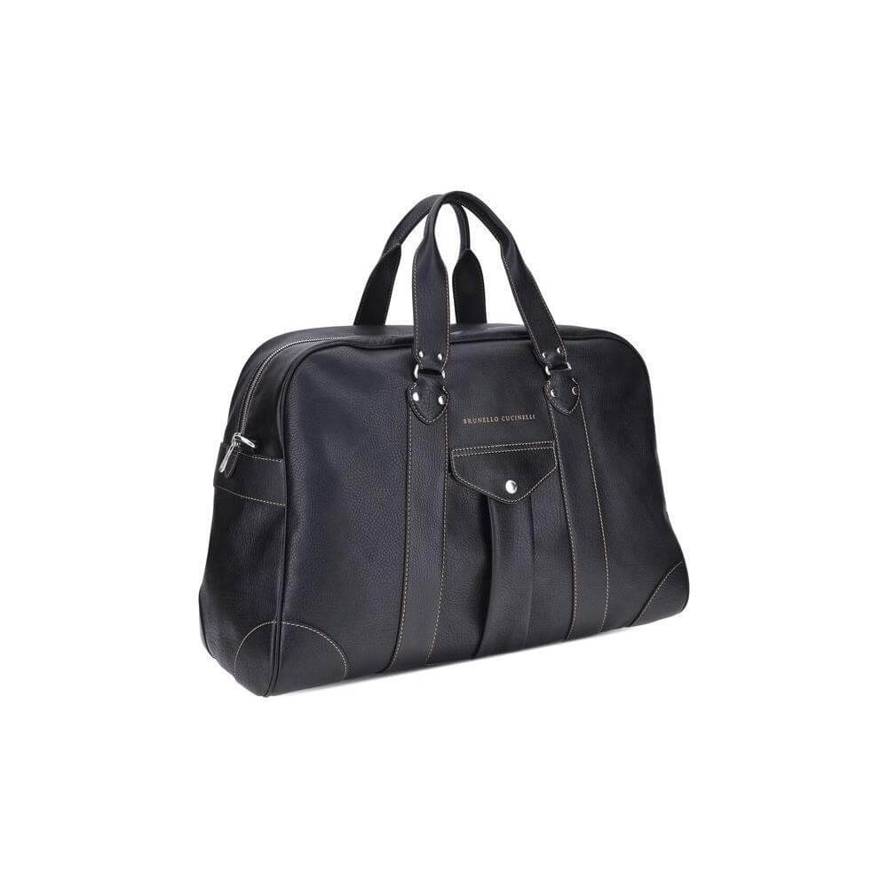 Front view with bag zipped and handles upright.