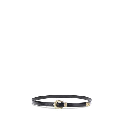 Valentino Garavani Black Calf Leather Bos Taurus Regular Belt