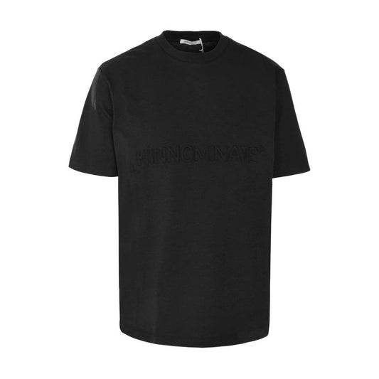 Hinnominate Black Cotton T-Shirt HI-15579-M