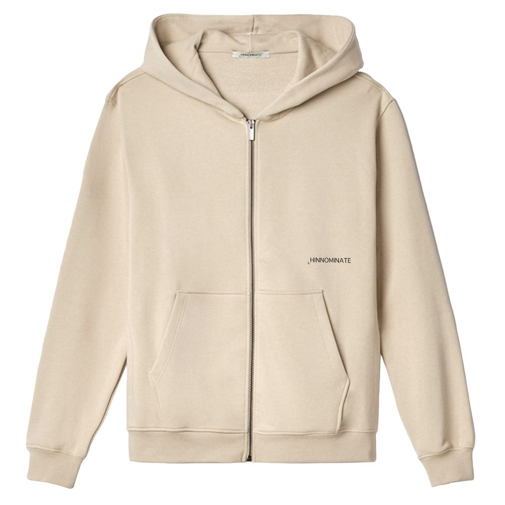 Hinnominate Beige Cotton Hoody
