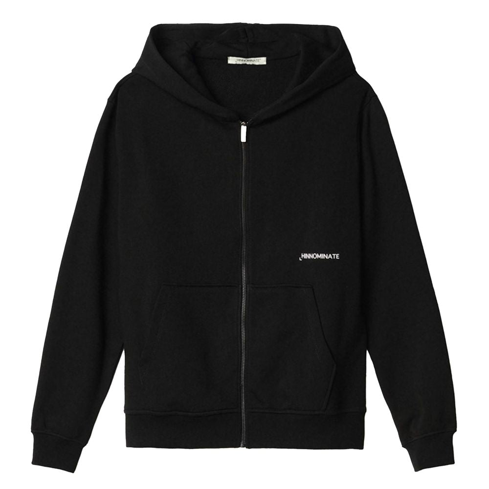Hinnominate Black Cotton Sweater HI-15637-XS