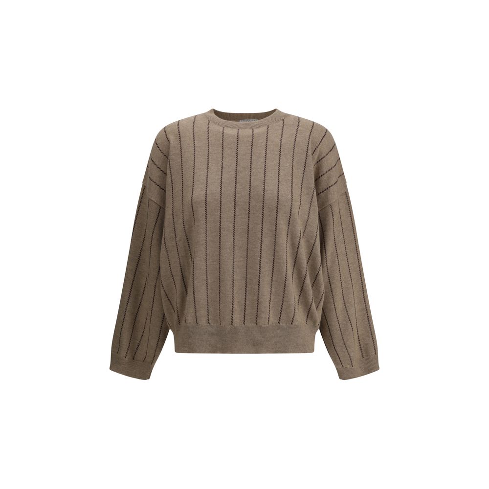 Brunello Cucinelli Beige Cashmere Cashmere Sweater