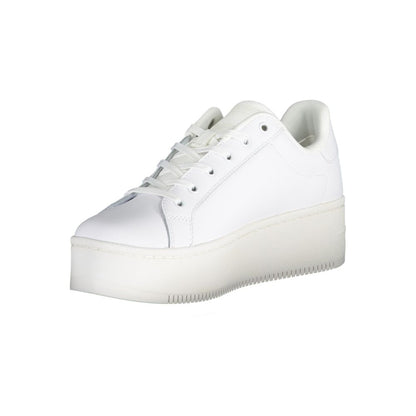 Tommy Hilfiger White Polyester Sneaker