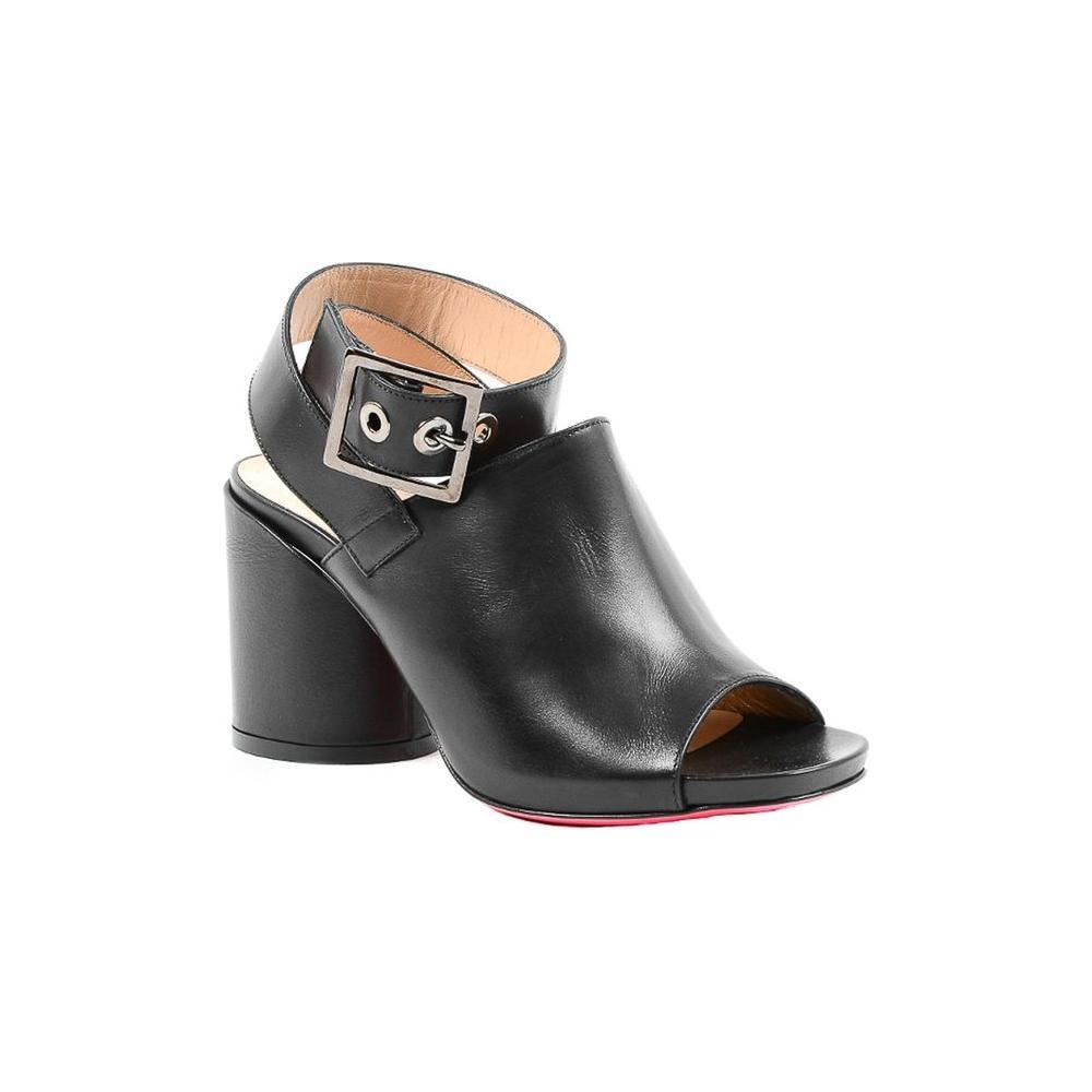 Dee Ocleppo Black Leather Sandal