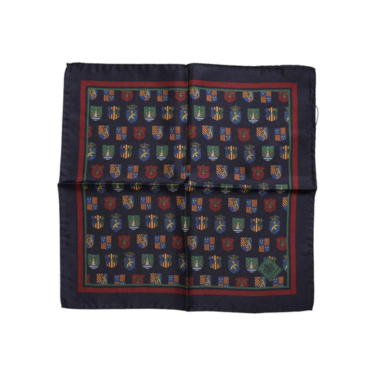 Dolce & Gabbana Multicolor Medals Square Foulard Scarf