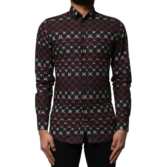 Dolce & Gabbana Multicolor Cotton GOLD Long Sleeves Shirt