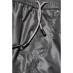Dolce & Gabbana Gray Polyester Mid Waist Casual Bermuda Shorts