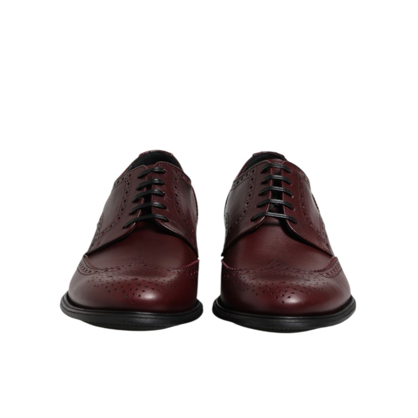 Dolce & Gabbana Brown Leather Lace Up Derby Dress Shoes