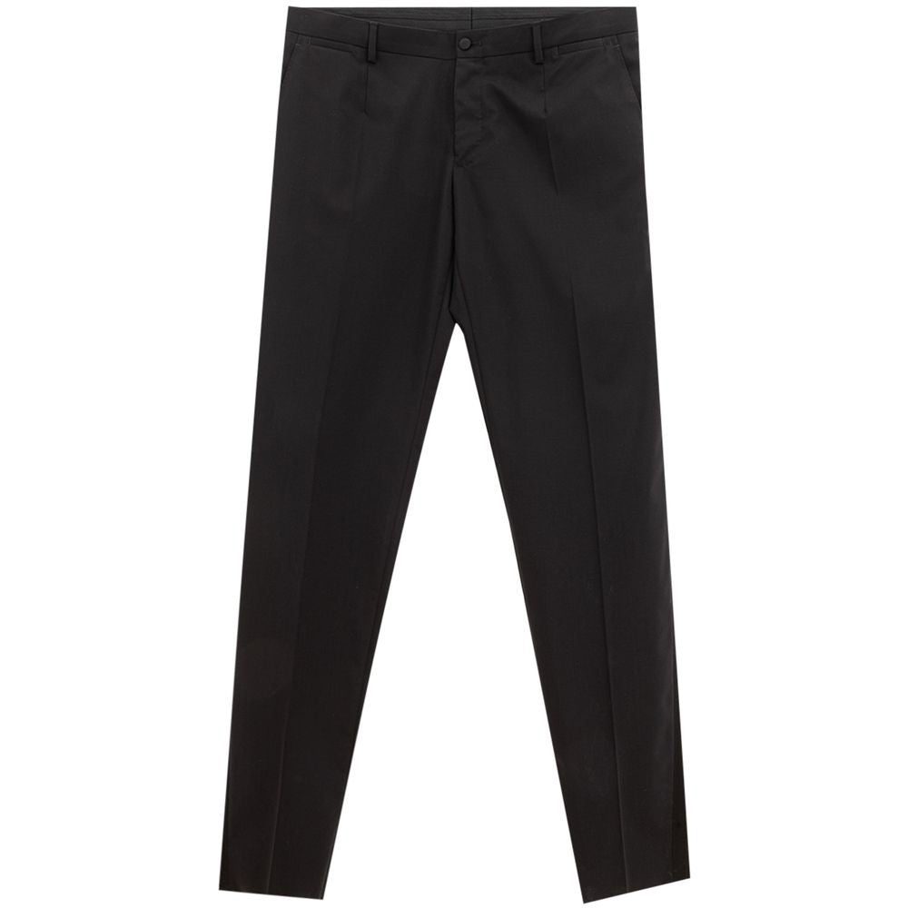 Dolce & Gabbana Black Wool Pant DO-141366720009985-IT54 | XXL