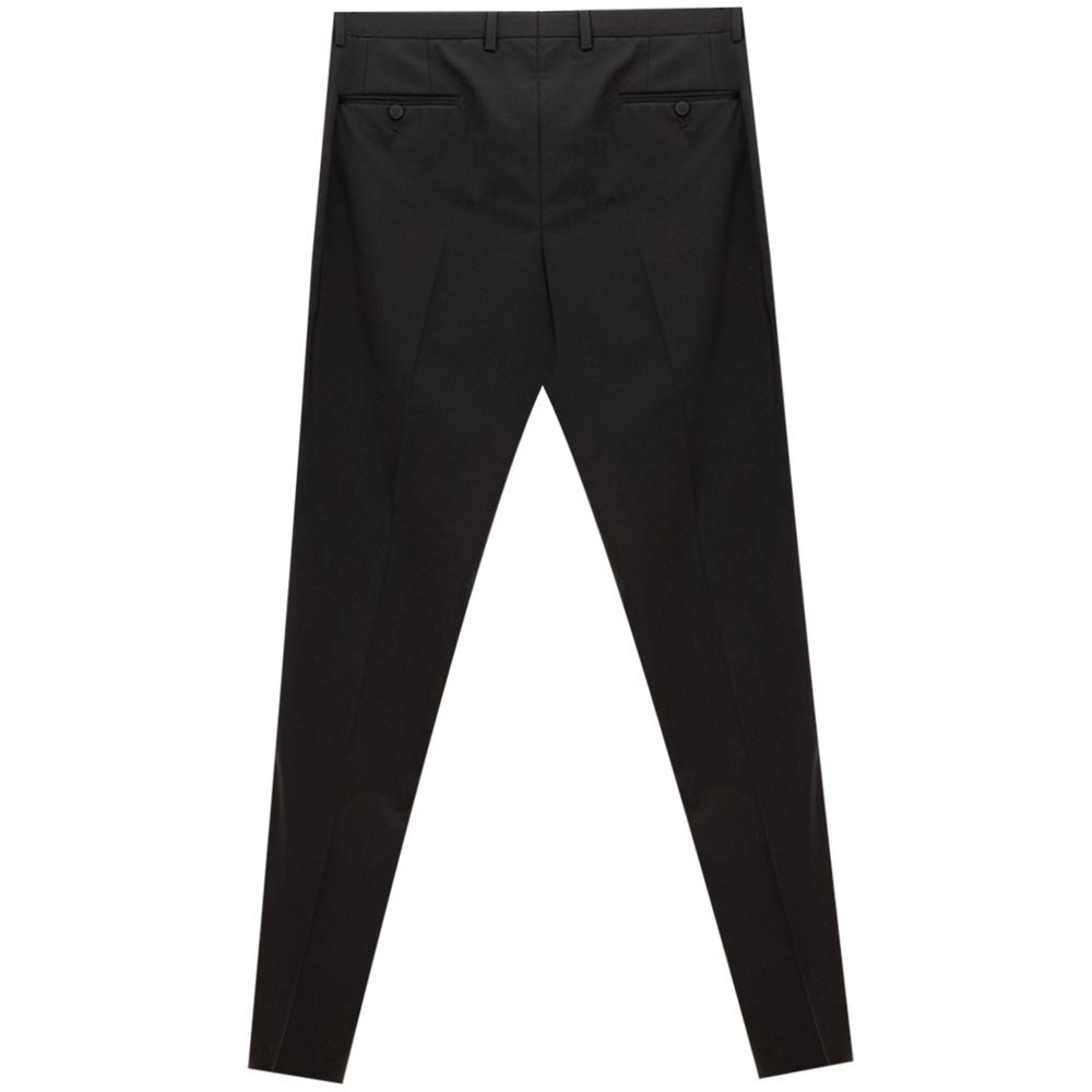 Dolce & Gabbana Black Wool Pant DO-141366720009985-IT54 | XXL