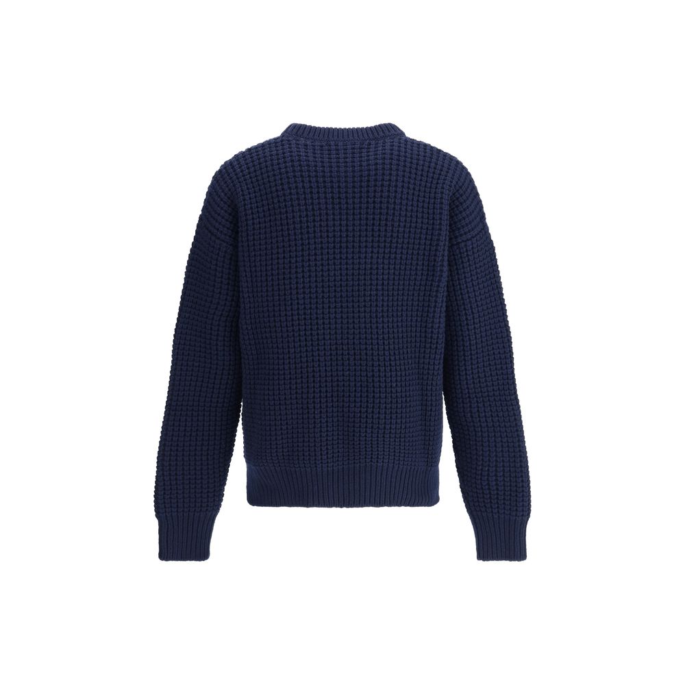 Jil Sander Blue Fleece Wool Sweatshirt