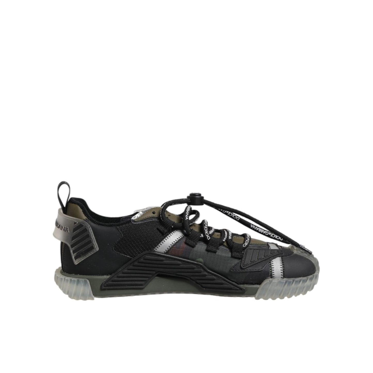 Dolce & Gabbana Black Lace Up Low Top NS1 Sneakers Shoes