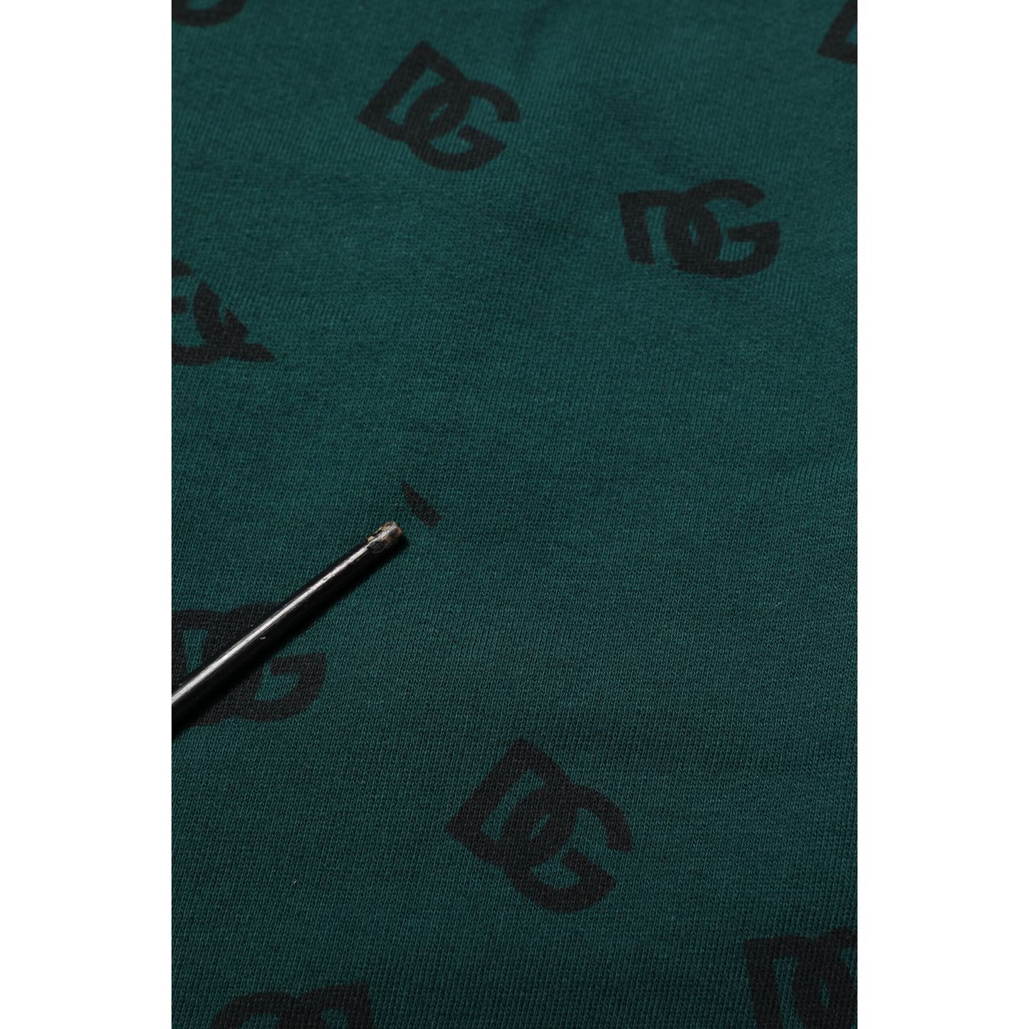 Dolce & Gabbana Green Logo Print Jogger Men Sweatpants Pants