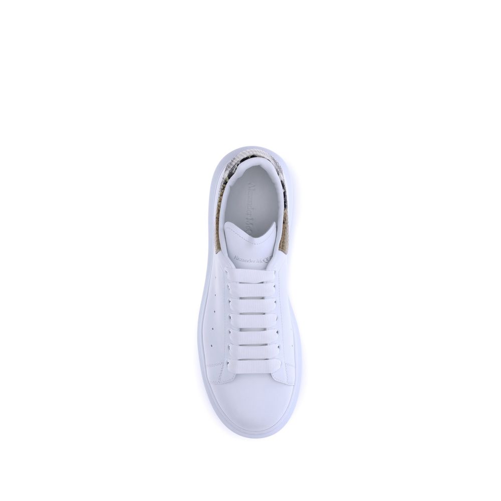 Alexander McQueen White Calf Leather Bos Taurus Platform Sneakers