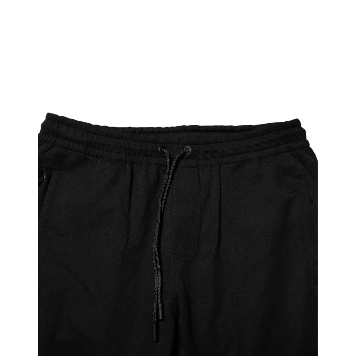 Dolce & Gabbana Black Cotton Men Jogger Sweatpants Pants PAN76325-46