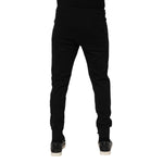 Dolce & Gabbana Black Cotton Men Jogger Sweatpants Pants PAN76333-46