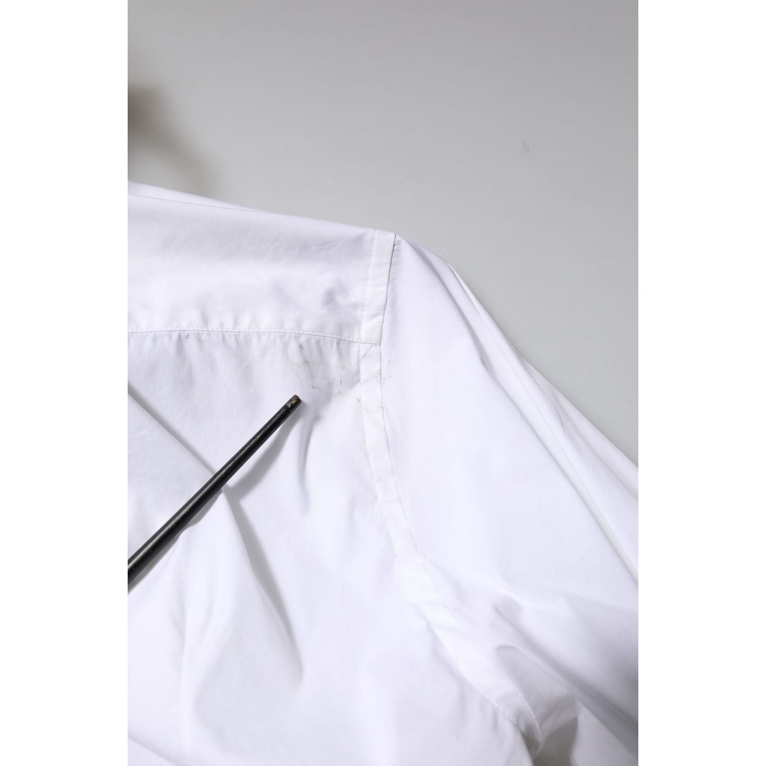 Dolce & Gabbana White Cotton GOLD Long Sleeves Formal Shirt