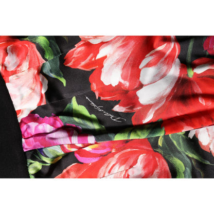 Dolce & Gabbana Multicolor Floral Legging Stretch Waist Pants