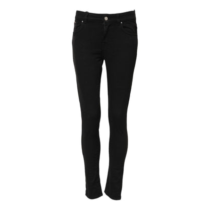 Dolce & Gabbana Black Cotton Stretch Slim Fit Denim Jeans