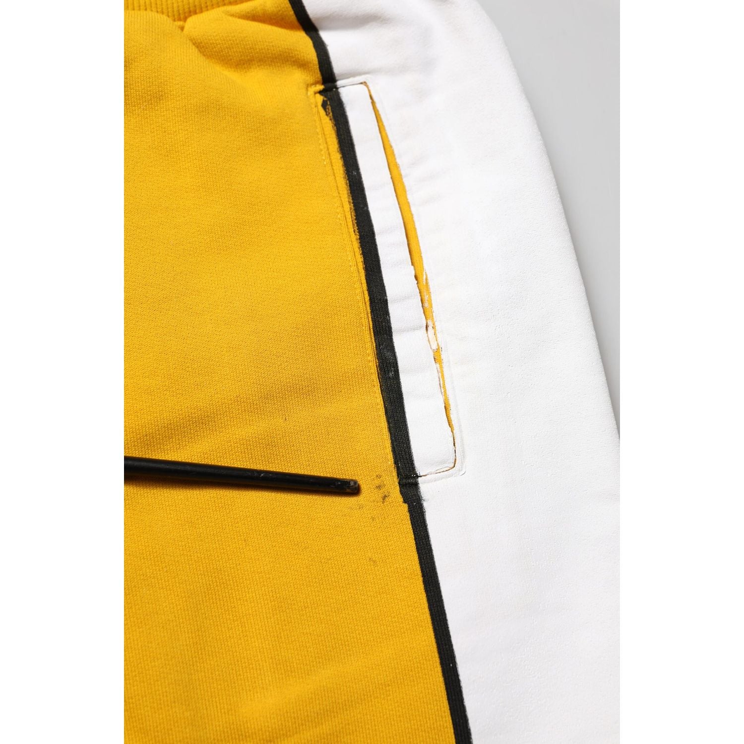 Dolce & Gabbana Yellow Cotton Sweatpant Jogger Trouser Pants
