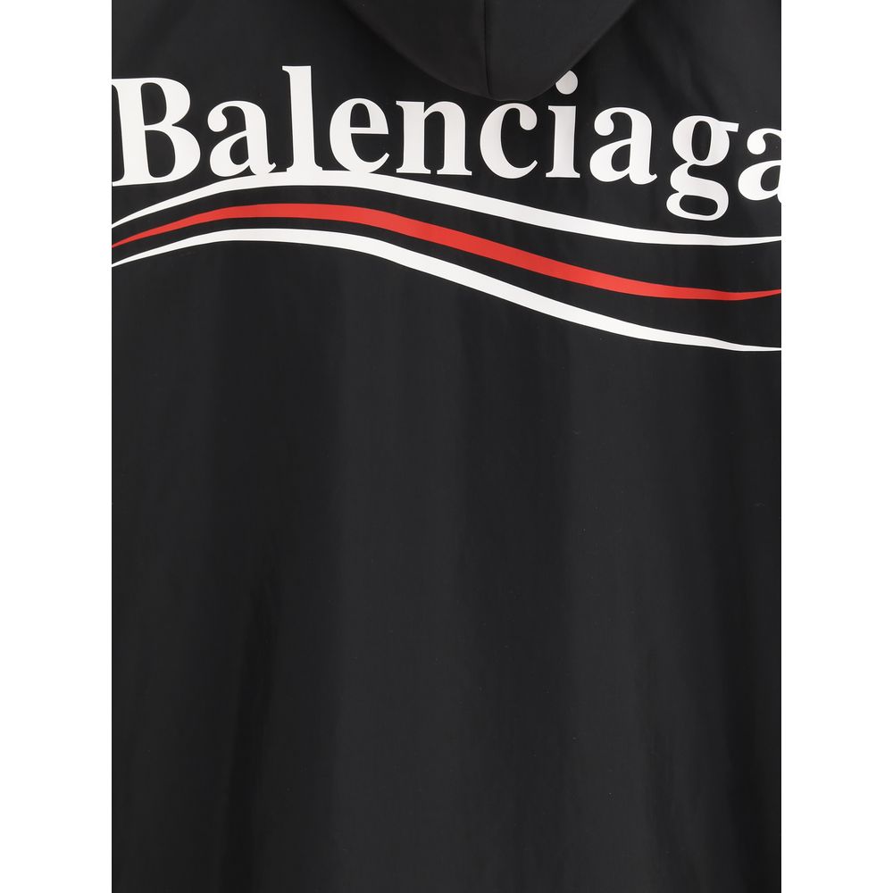 Balenciaga Black Polyester Shell Jacket