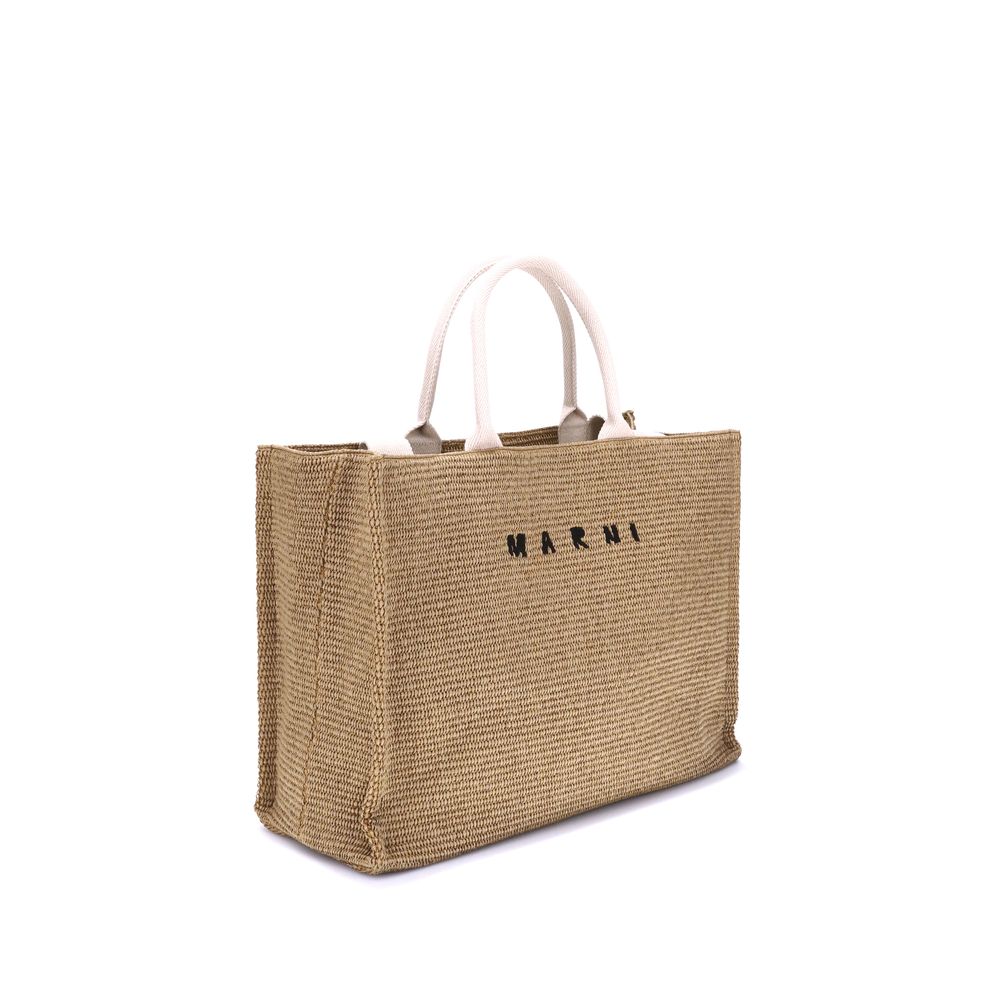 Marni Beige Polyamide Shoulder Bag