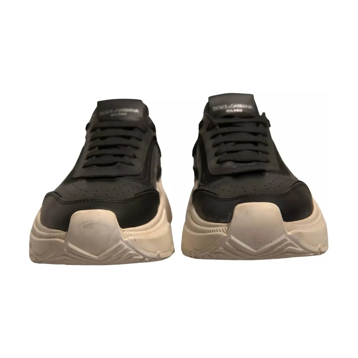 Dolce & Gabbana Black White Daymaster Low Top Sneaker Shoe MV6954#2-43.5