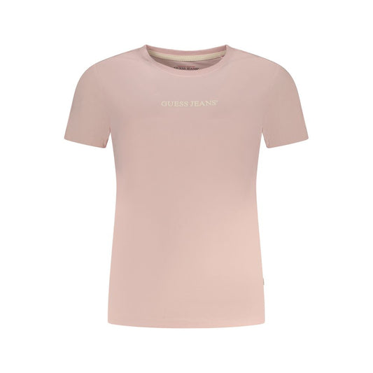 Guess Jeans Pink Cotton Tops & T-Shirt GU-35212-L