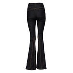 Dolce & Gabbana Black Cotton Mid Waist Bootcut Denim Jeans