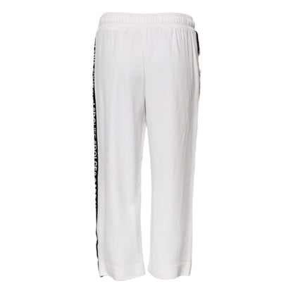 Dolce & Gabbana White Viscose Jogger Sweatpants Pants
