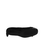 DEL CARLO Black Suede Leather Slip On High Heels Pump Shoes