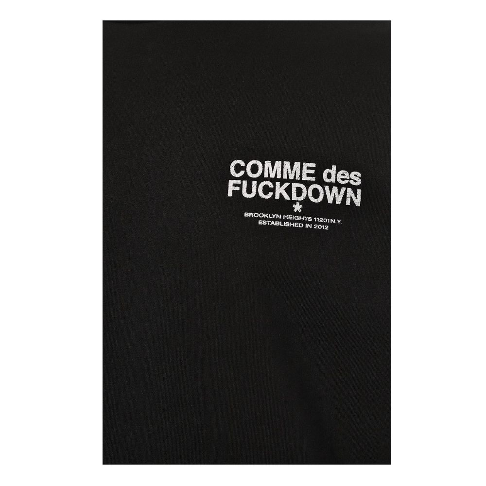 Comme Des Fuckdown Black Cotton Men's Crewneck Sweater