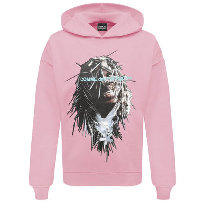 Comme Des Fuckdown Pink Cotton Men Sweater