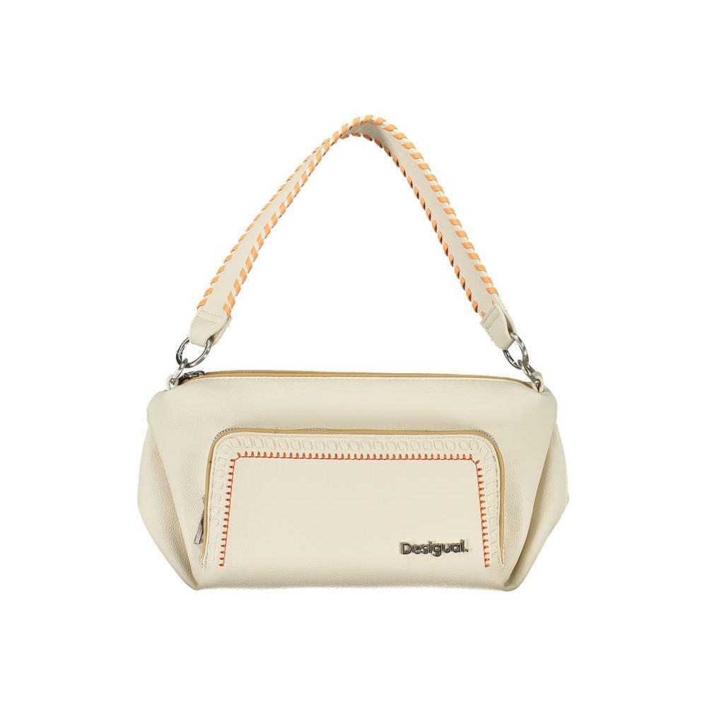 Desigual White Polyethylene Handbag DE-26959