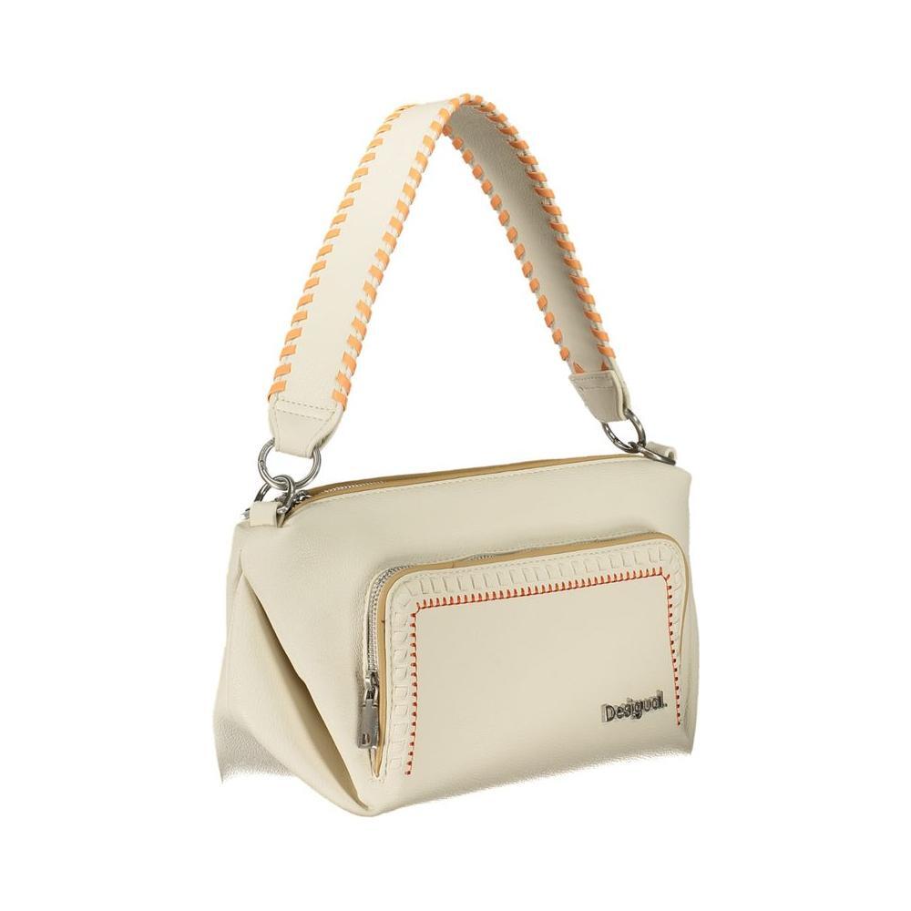 Desigual White Polyethylene Handbag DE-26959