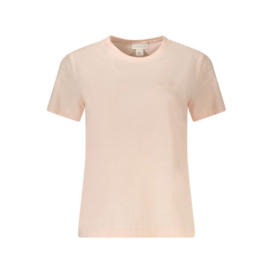 Calvin Klein Pink Cotton Tops & T-Shirt CA-39021-XS