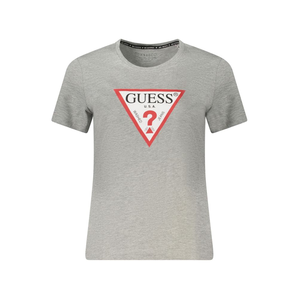 Guess Jeans Gray Cotton Tops & T-Shirt GU-39049-S