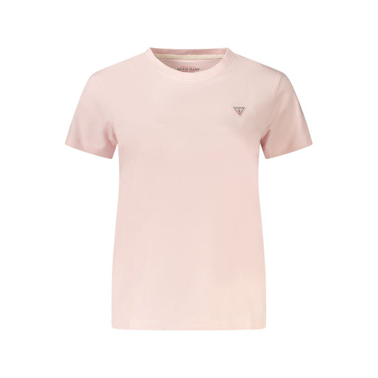 Guess Jeans Pink Cotton Tops & T-Shirt GU-39072-S
