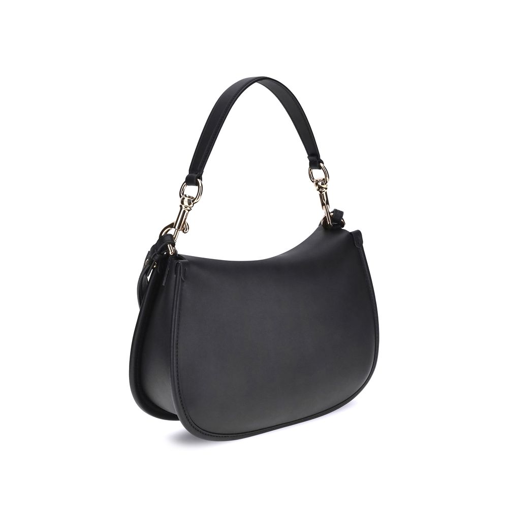 Etro Black Calf Leather Bos Taurus Shoulder Bag