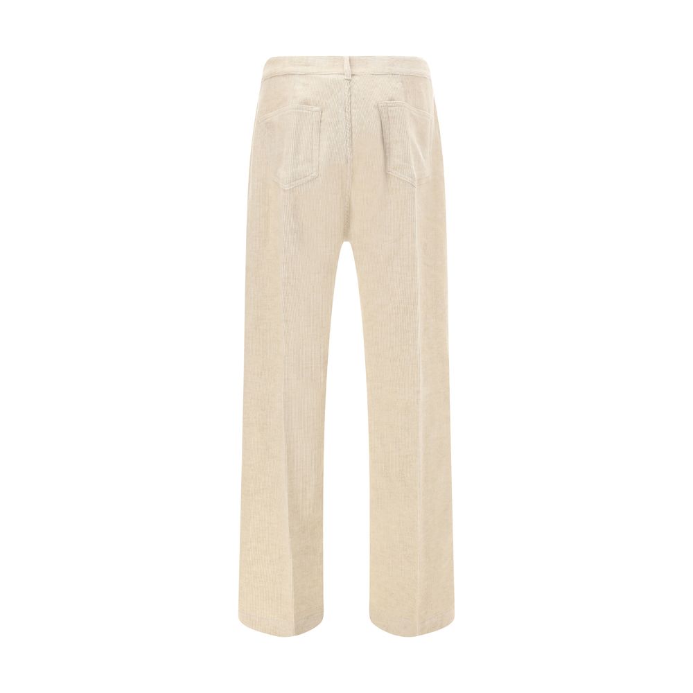 Rick Owens Beige Cotton Casual Pants