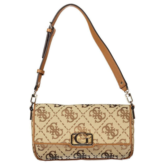 Guess Jeans Beige Polyester Women Handbag