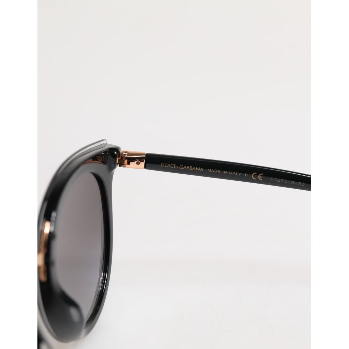 Dolce & Gabbana Black Transparent Trim Round DG4371-F Eyewear Sunglasses