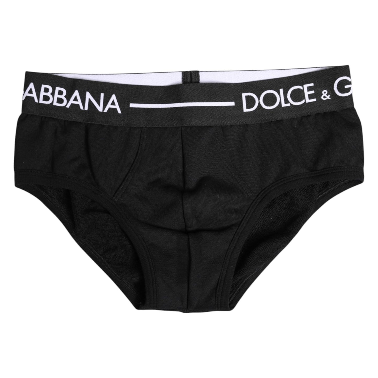 Dolce & Gabbana Black Cotton Stretch Regular Brief Underwear BIK1721-4