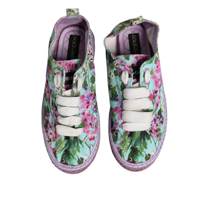 Dolce & Gabbana Multicolor Canvas Espadrilles Sneakers Shoes
