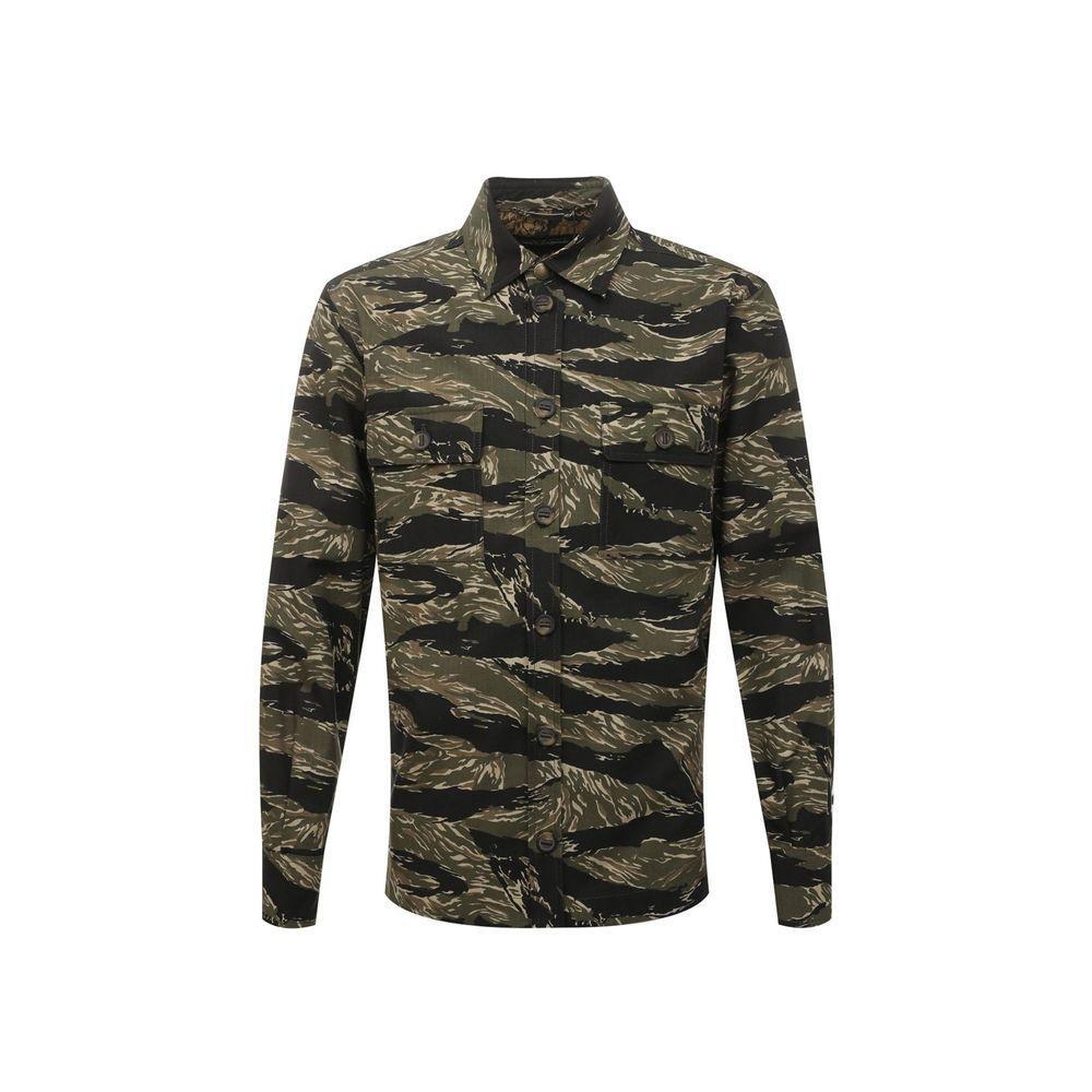 Dolce & Gabbana Camouflage Shirt DO-8735403311316-48 | M