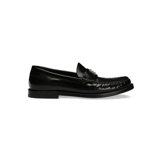 Dolce & Gabbana Leather Logo Loafers