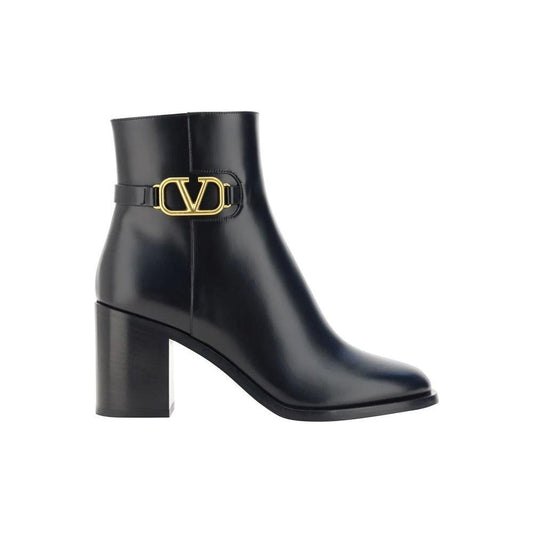 Valentino Garavani VLogo Leather Ankle Boots